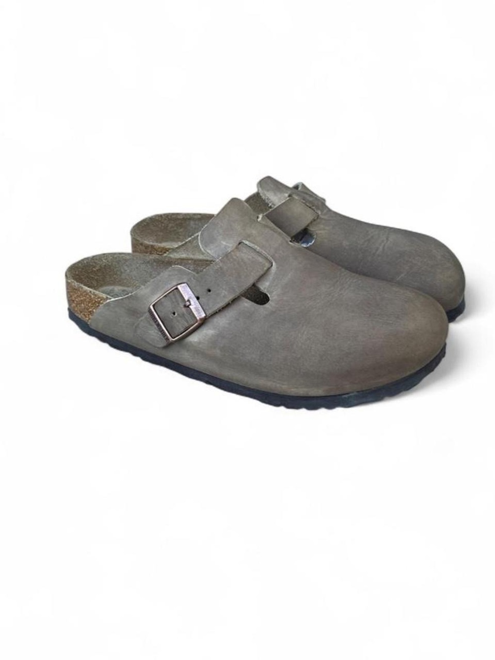 Birkenstock Boston Tobacco Oiled Leather Soft Footbed Clogs EU 37 US 6 Narrow